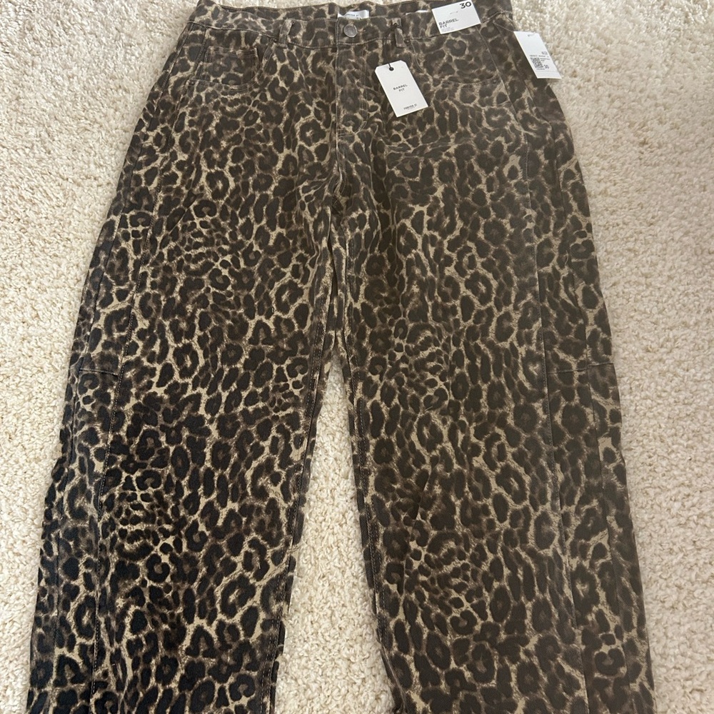 Forever 21 Animal Print Trousers